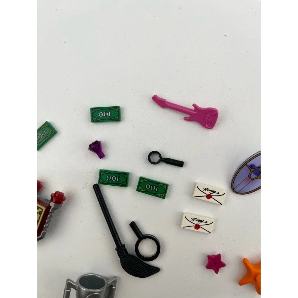 Lego Random Minifigure Accessories Lot Love Note Money Trophy Star Fish Shield
